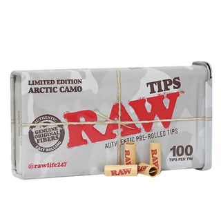 RAW Arctic Camo Tin with Tips