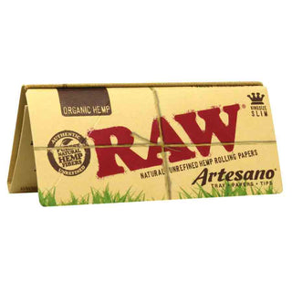 RAW Organic Hemp Artesano King Size Slim Rolling Papers