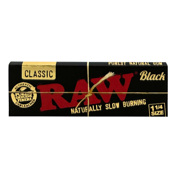 Rôle de Raw Black Edition 1 1/4 78 mm + filtre en carton