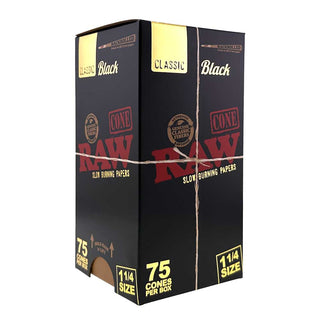 RAW Black 1 1/4 Size Cones