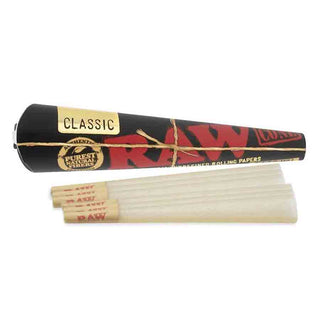 RAW Black 1 1/4 Size Cones (6/Pack)