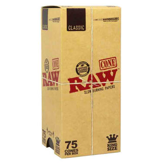 RAW Classic King Size Cones (75/Box)