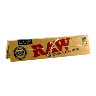RAW rolling paper pack on a white background