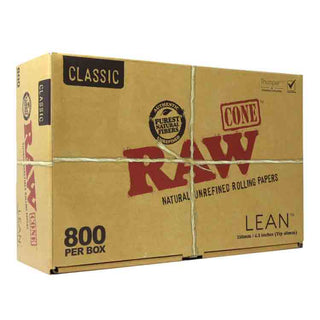 RAW Classic Lean Cones (Bulk 800/Box)