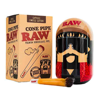 RAW Cone Hand Pipe + Collectible Josh Tin