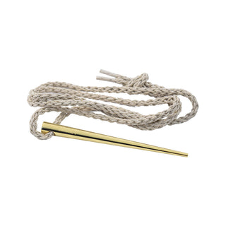raw gold poker necklace