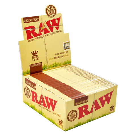 RAW Organic Hemp King Size Slim Rolling Papers