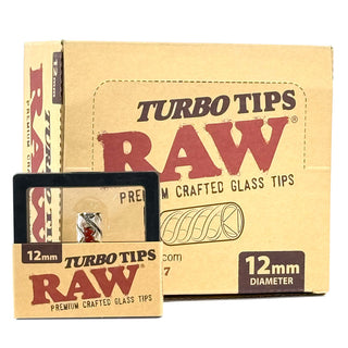 RAW Turbo Glass Tips 12ct Display