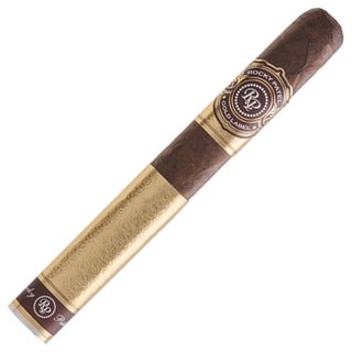 Rocky Patel Gold Label cigar with Rocky Patel Gold Label branding on a white background