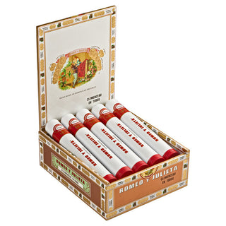 Box of Romeo Y Julieta 1875 cigars with visible branding on a white background