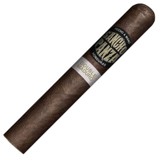 Sancho Panza Double Maduro cigar with 'Sancho Panza' label on a white background