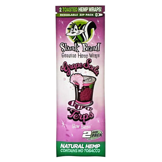 Skunk Terp Enhanced Hemp Wraps ~ Grape Soda Flavor