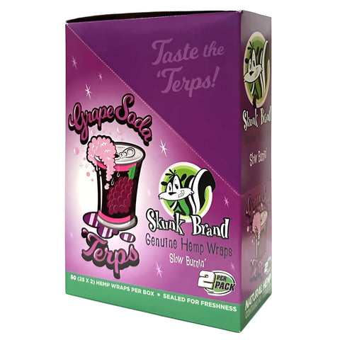 Skunk Terp Enhanced Hemp Wraps ~ Grape Soda Flavor