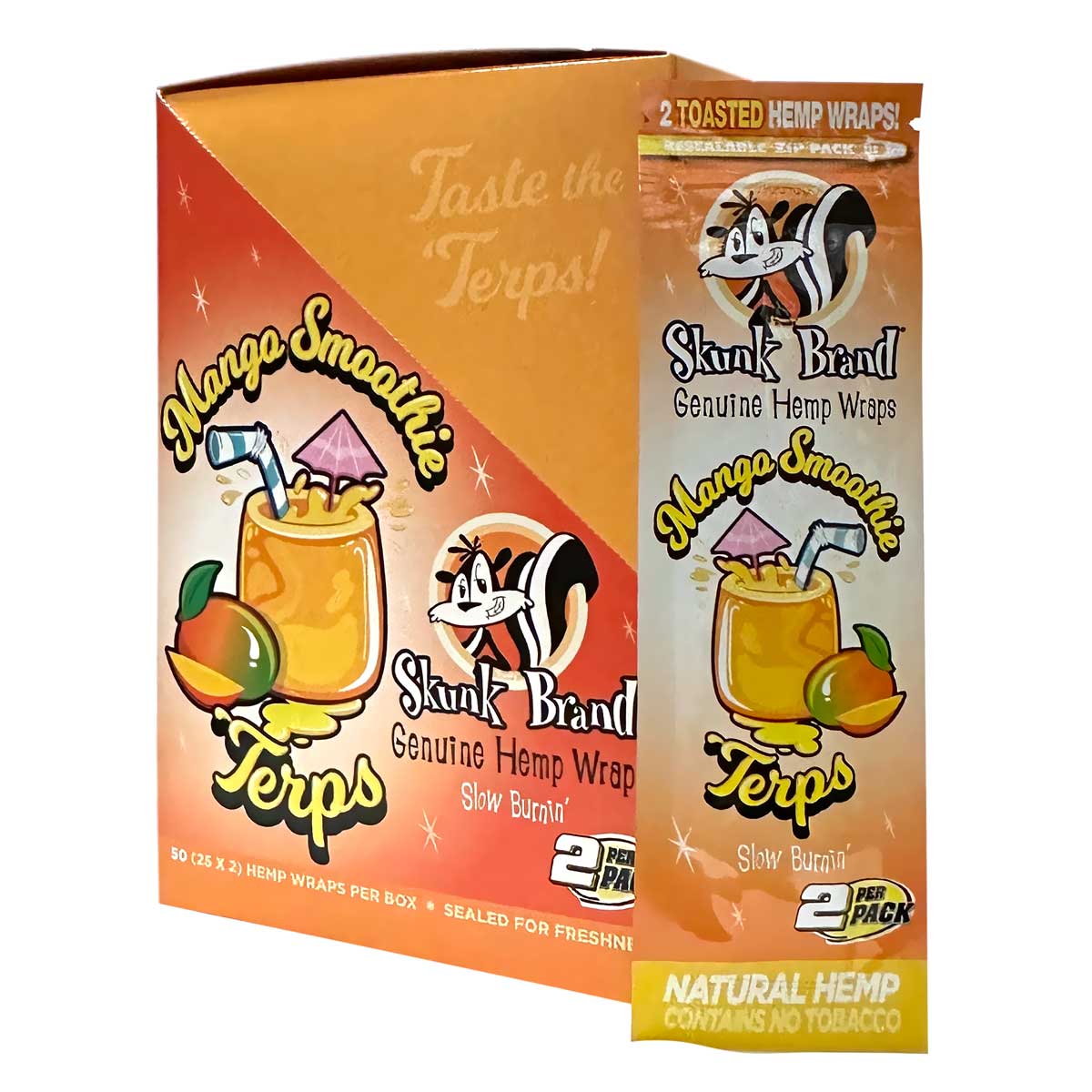 Skunk Terp Enhanced Hemp Wraps ~ Mango Smoothie Flavor
