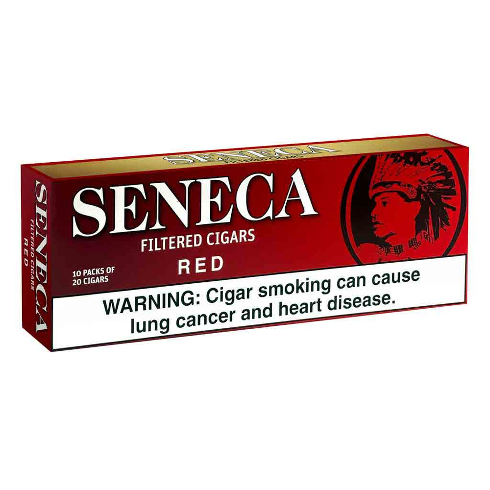 Red Filtered Scene Seneca Red Filtered Cigar 10/20ct – MATCHBOXBROS.COM