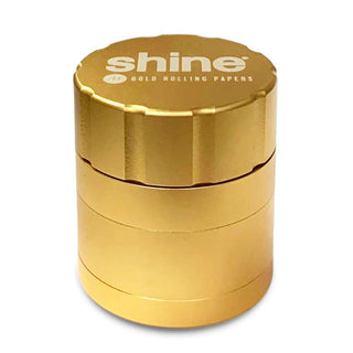 Shine Rolling Papers Gold 4pc Grinder