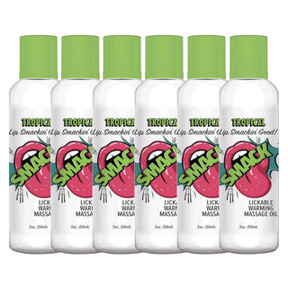 Smack Lickable Massage Oil 2oz Tropical (6ct)