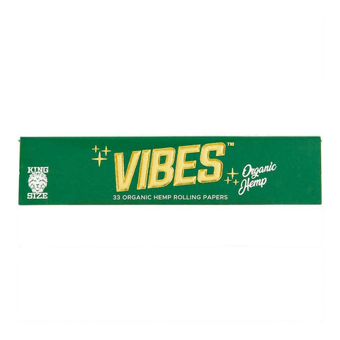 Vibes Rolling Papers Organic Hemp King Size Slim