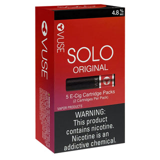 Vuse Solo Original Cartridge 4.8% Nic (5/2ct)