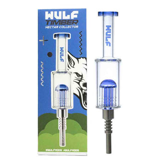 WULF Timber nectar collector with packaging on a white background