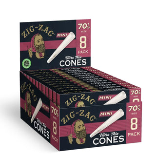 Zig Zag Ultra Thin Pre Rolled Cones 70mm Minis