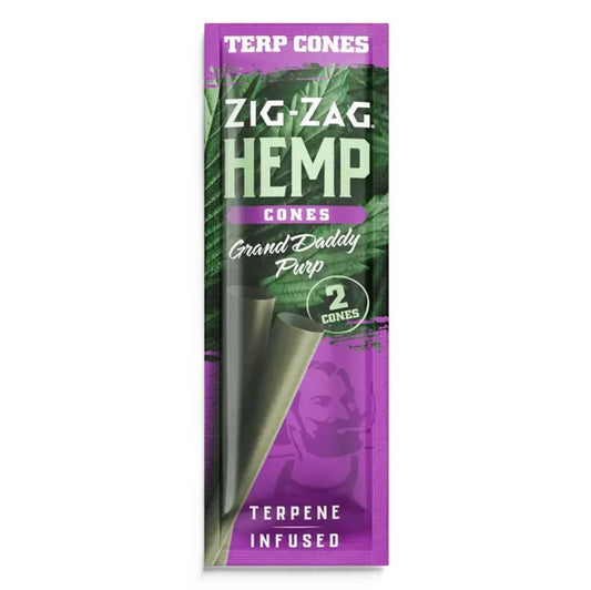 Zig Zag Terpene Infused Hemp Cones Grand Daddy Purp