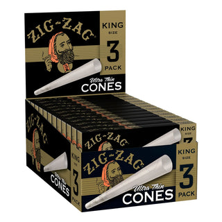 Zig Zag Ultra Thin Pre Rolled Cones King Size (3)