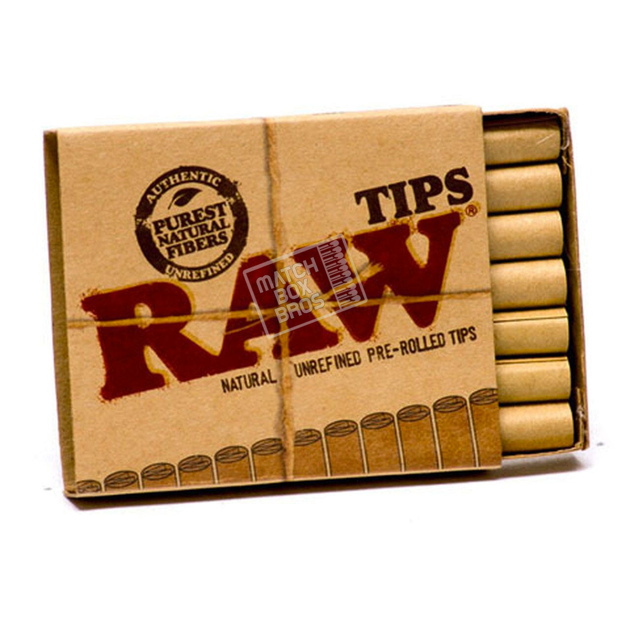 RAW pre-rolled tips box interior