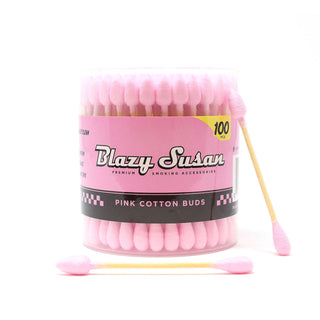 blazy susan pink cotton buds 100ct