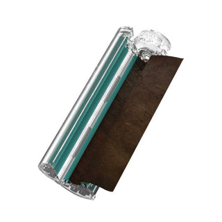 SideTwist XL Blunt Roller (Teal Pins Clear Body)