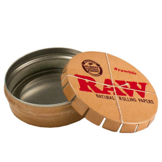 raw tin round small w clip top