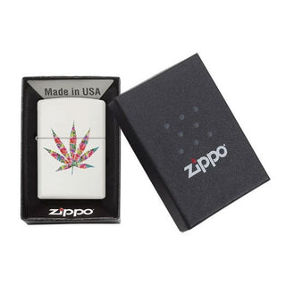 Zippo Floral Weed Design
