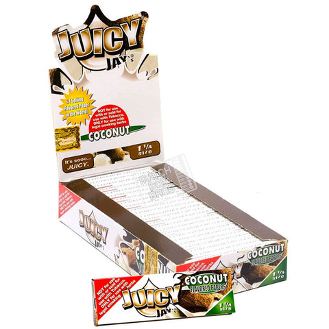 Juicy Jay's 1¼ Coconut Flavoured Paper Full Box