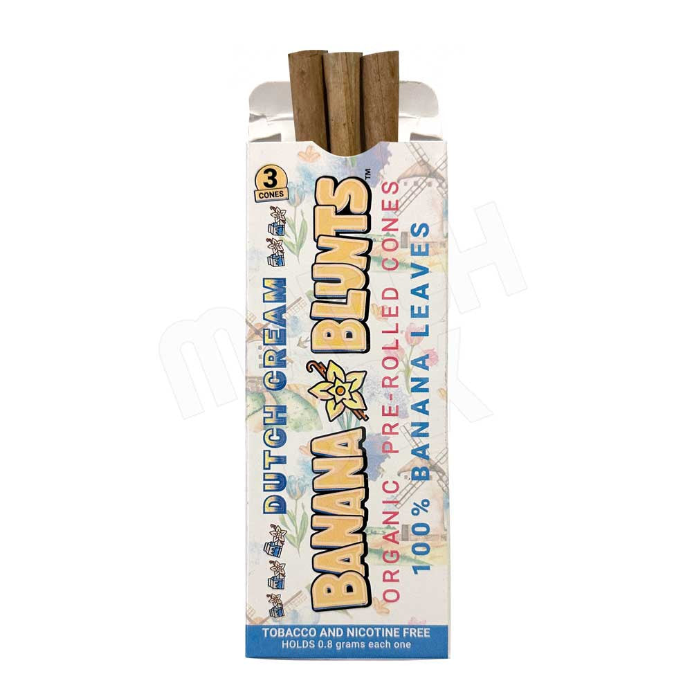 Banana Blunts Organic Pre Rolled Cones Dutch Cream Flavor