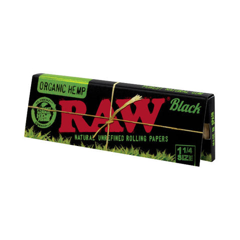 RAW Black Organic 1 1/4 Paper