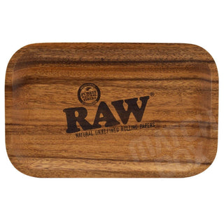 raw acacia wood rolling tray