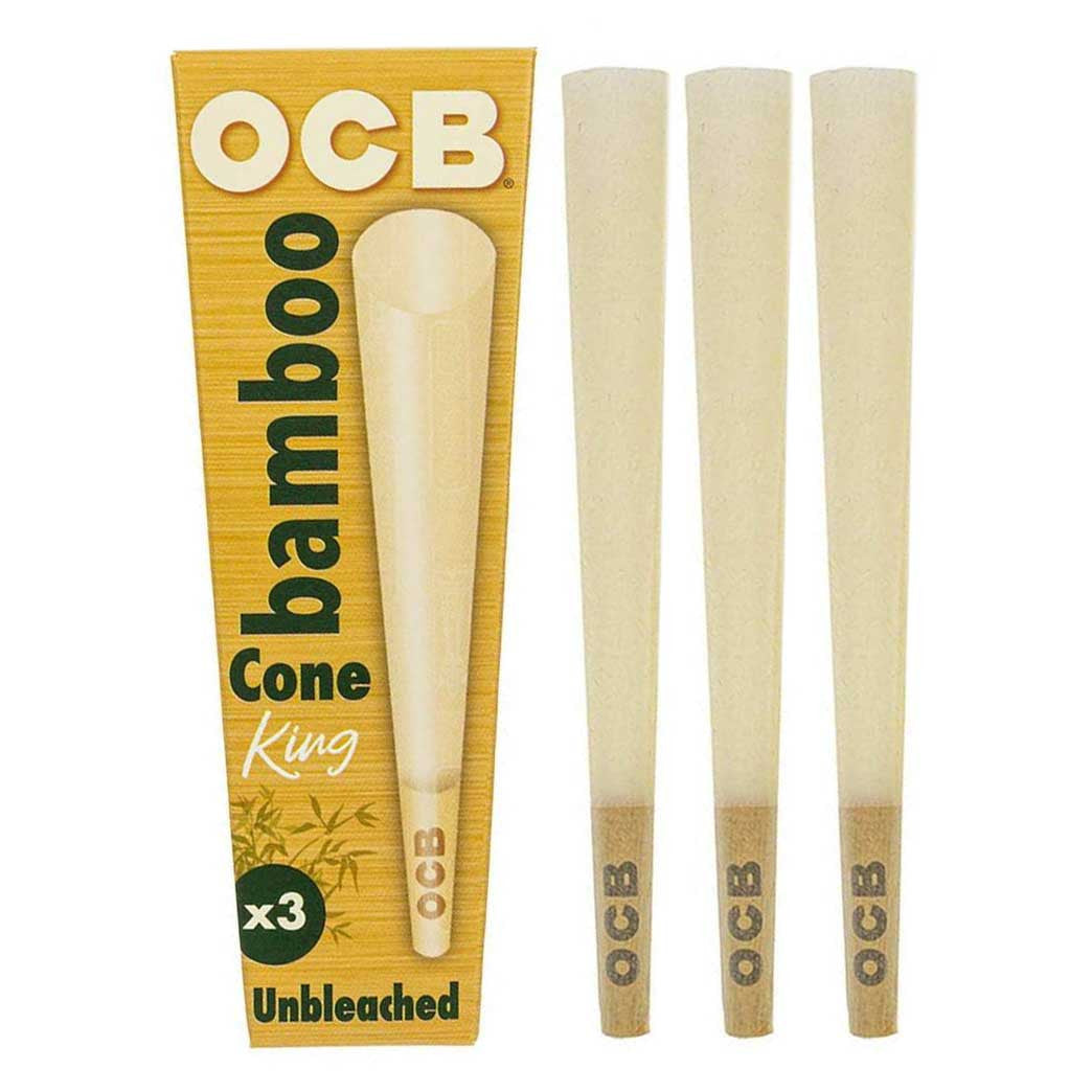 OCB Bamboo King Size Pre Rolled Cones (3 Pack)