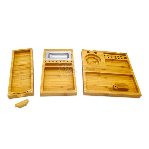 RAW Triple Flip Bamboo Rolling Tray 02