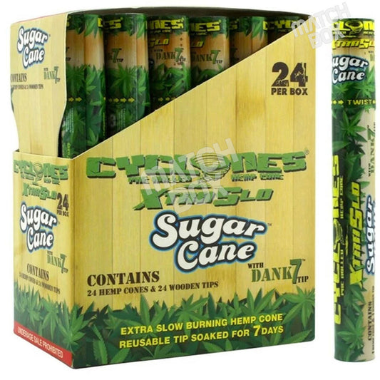 Cyclones Xtraslo Hemp Cones - Sugar Cane Flavor