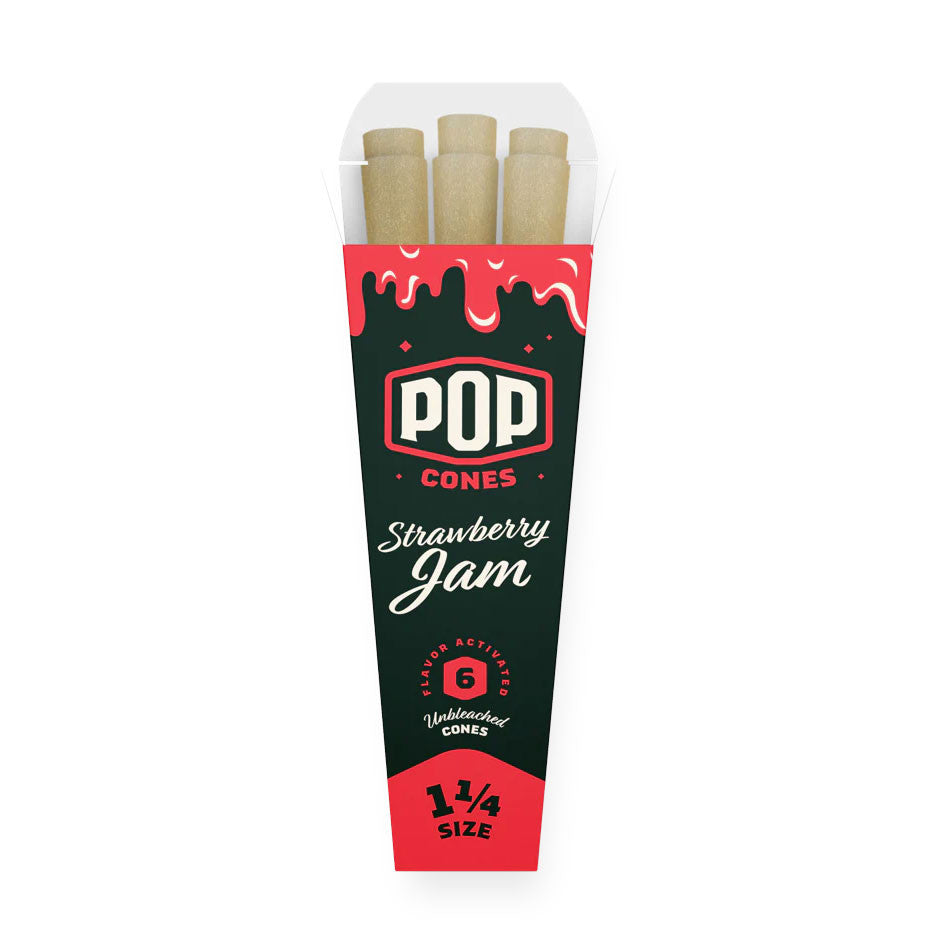 POP Unbleached Cones - Strawberry Jam (1 1/4 Size)