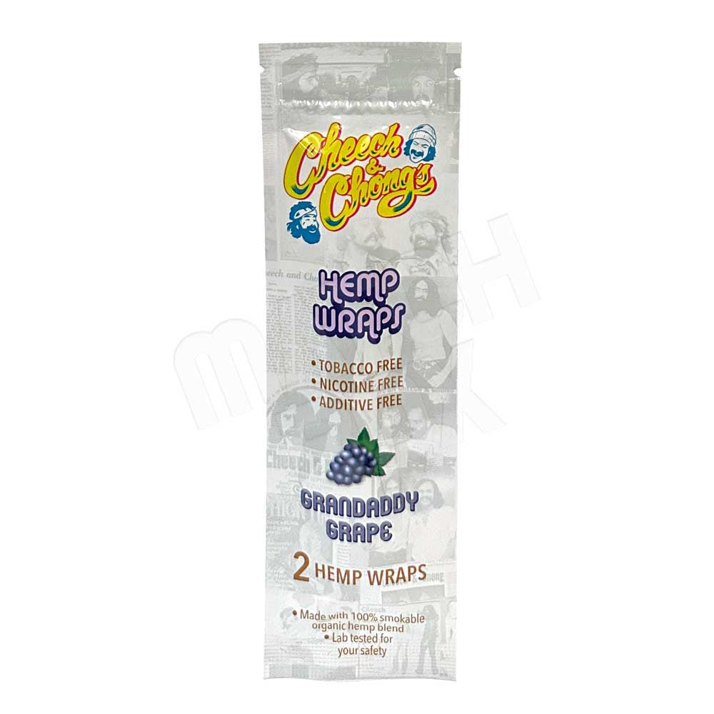 Cheech and Chong Hemp Wraps ~ Grand Daddy Grape Flavor