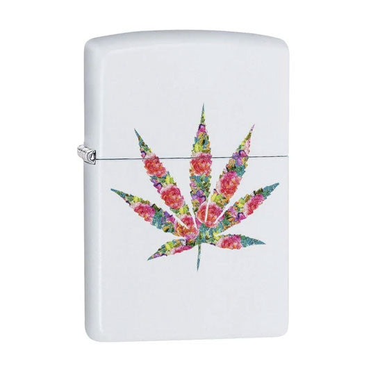 Zippo Floral Weed Design