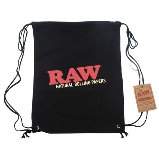 RAW Burlap Drawstring Bag