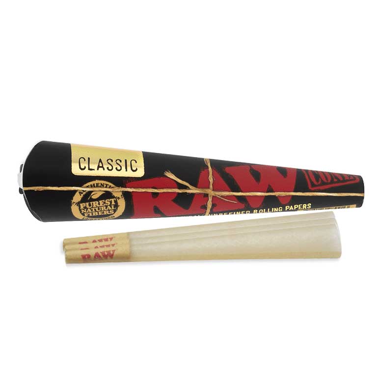 RAW Black King Size Pre Rolled Cones (3 Pack)