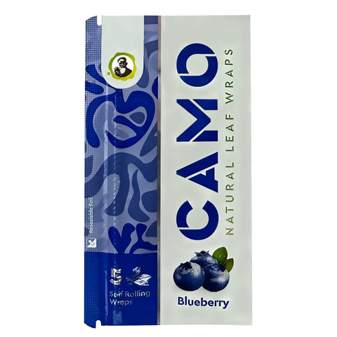 Camo Natural Leaf Wraps ~ Blueberry Flavor