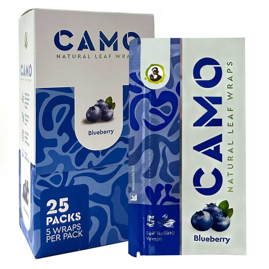 Camo Natural Leaf Wraps ~ Blueberry Flavor