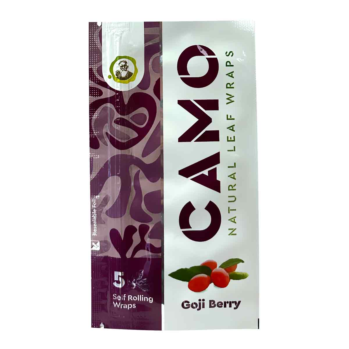 Camo Natural Leaf Wraps ~ Goji Berry Flavor
