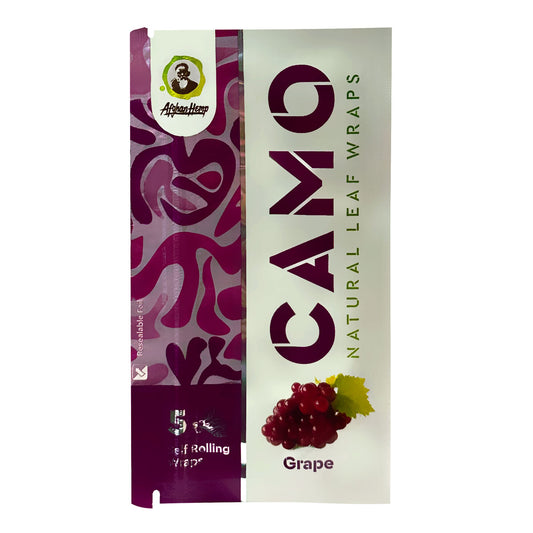 Camo Natural Leaf Wraps ~ Grape Flavor