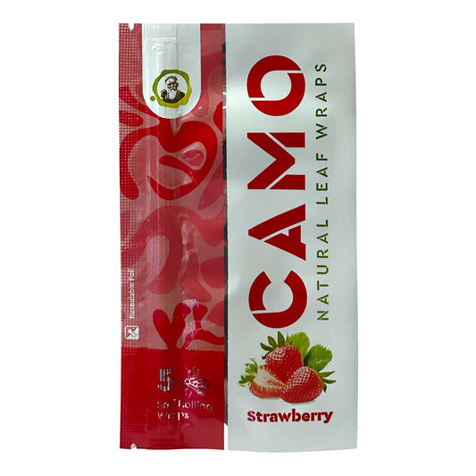 Camo Natural Leaf Wraps ~ Strawberry Flavor