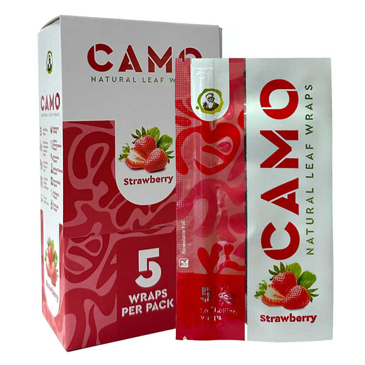 Camo Natural Leaf Wraps ~ Strawberry Flavor